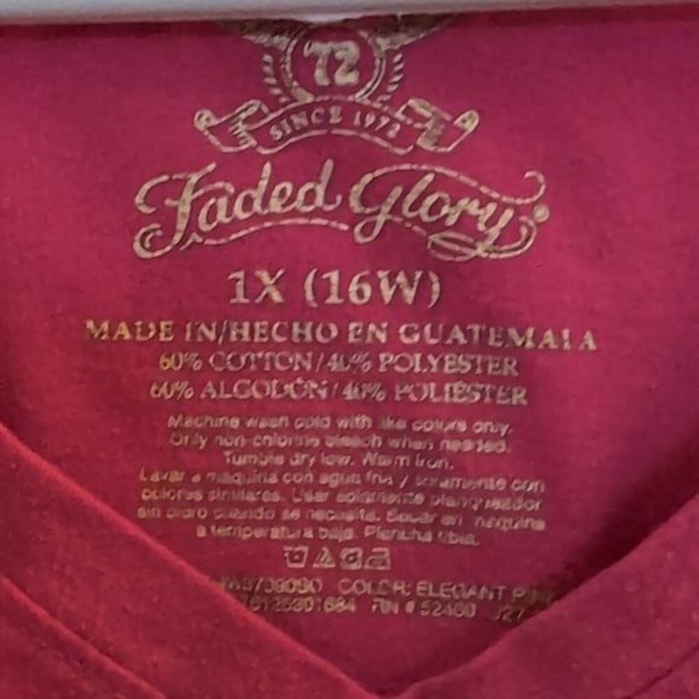 Faded Glory Hot Pink Shirt - Picture 3 of 3